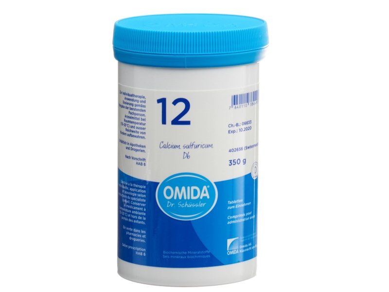 OMIDA SCHÜSSLER no 12 calcium sulfuricum tabletten 6 D 350 g