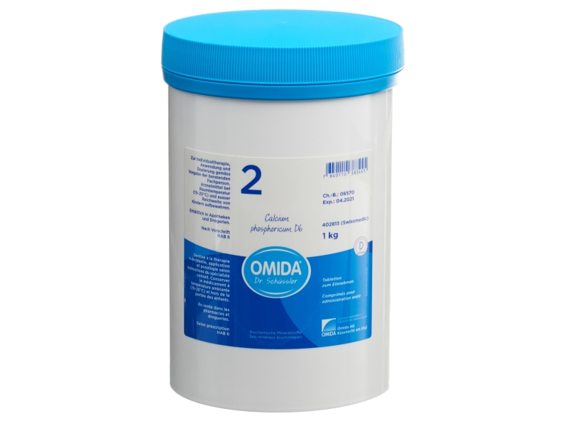 OMIDA SCHÜSSLER no 2 calcium phosphirucum tabletten 6 D 1000 g
