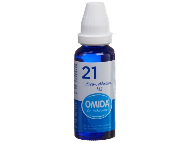 OMIDA SCHÜSSLER no 21 zincum chloratum tropfen 12 D flasche 30 ml