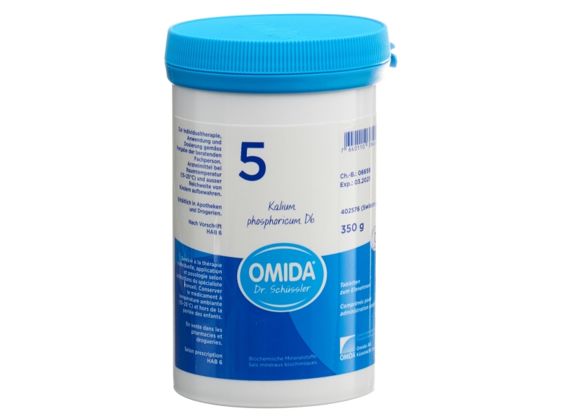 OMIDA SCHÜSSLER no 5 kalium phosphoricum tabletten 6 D 350 g