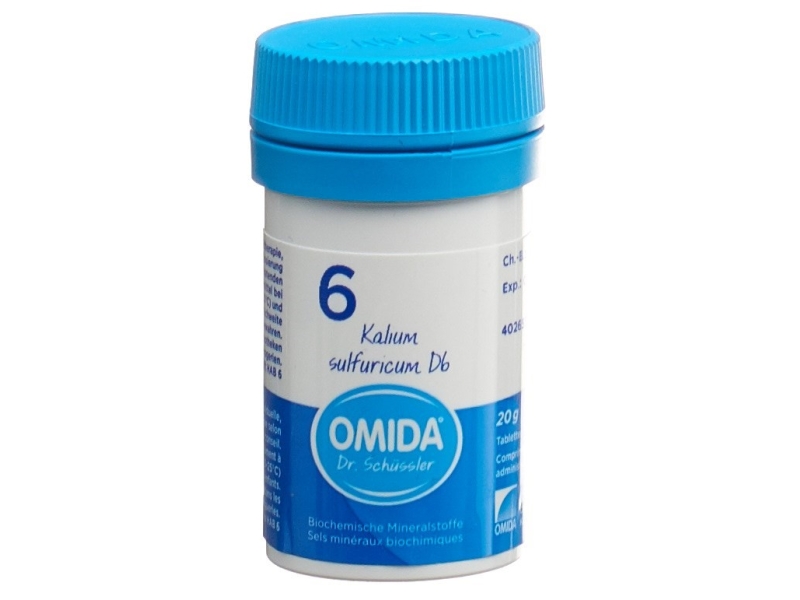 OMIDA SCHÜSSLER no6 kalium sulfuricum tabletten 6 D 20 g
