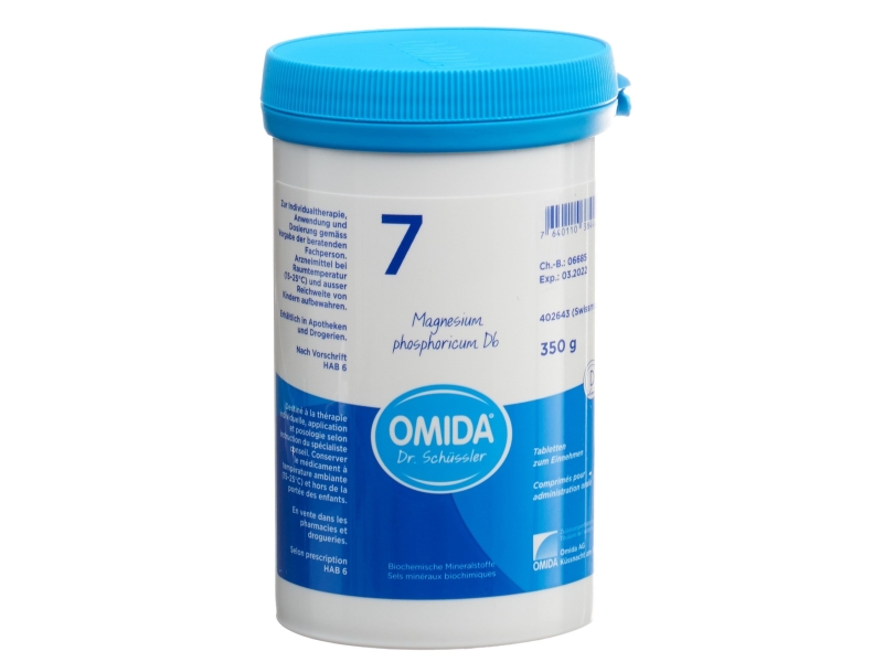 OMIDA SCHÜSSLER no 7 magnesium phosphoricum tabletten 6 D 350 g