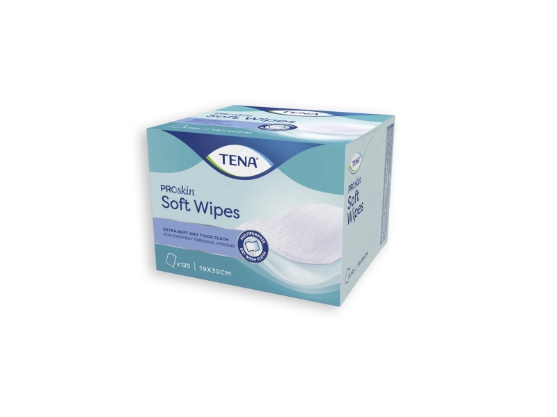 TENA Soft Wipe 19x30cm 135 pièces